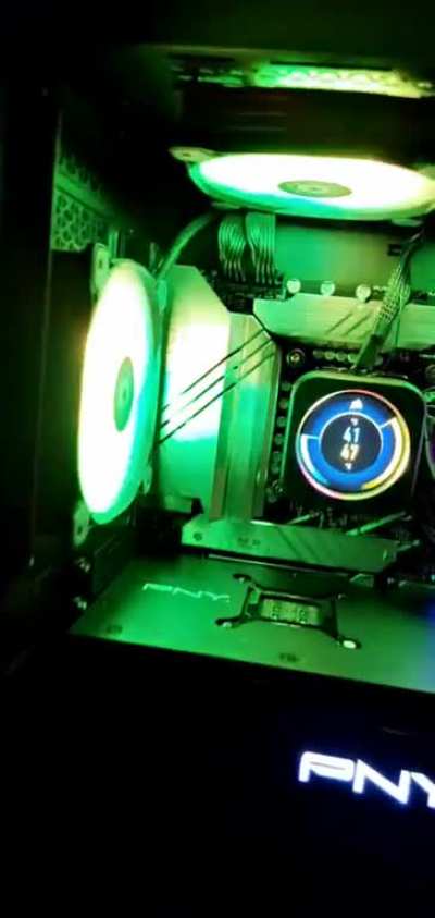 Bought a "custom" PC from Cyberpower, but she seems to be running hot and have questions about the cooling going on.