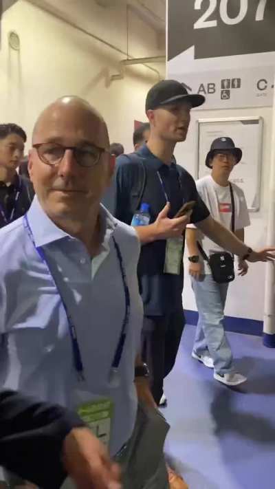 [Highlight] [Yakyu Cosmopolitan] New York Yankees GM Brian Cashman on witnessing Yoshinobu Yamamoto&rsquo;s no-hitter, &ldquo;It was fantastic. It was great for the fans and I&rsquo;m glad I got to see it first hand." He is then asked, &ldquo;So next year?&rdquo; Which he then replied