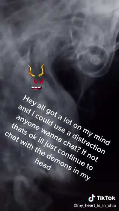 He's gonna talk to the demons inside his head guys