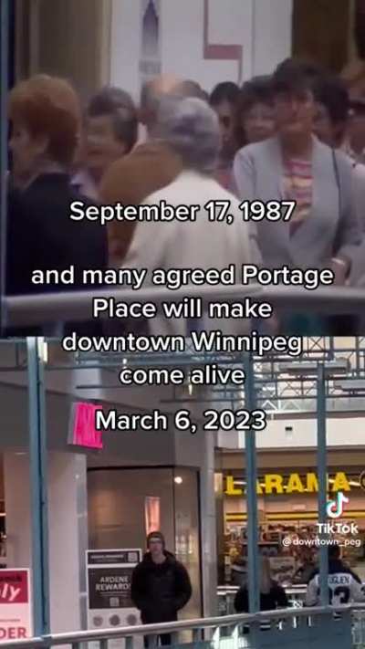 Portage place mall, like Toronto or something