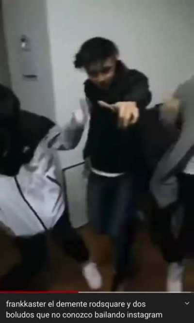 Frankkaster el demente rodsquare y dos boludos que no conozco bailando instagram