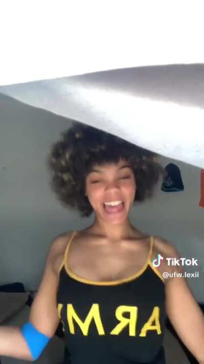 Tits jumping