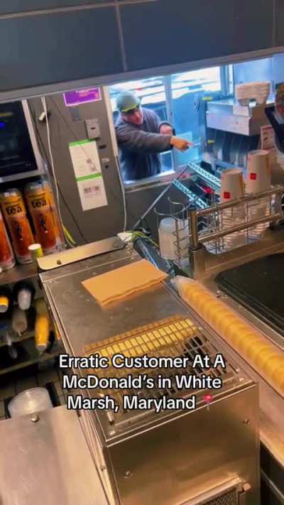 trashing McDonalds because you didn't get your fries fast enough? 🤦&zwj;♂️