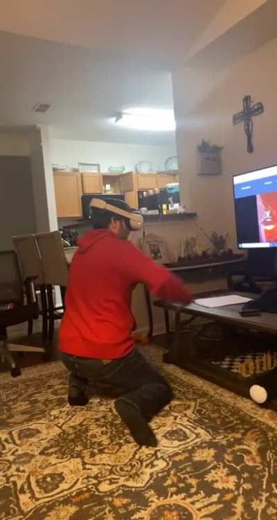 Husband with &ldquo;my&rdquo; Christmas gift