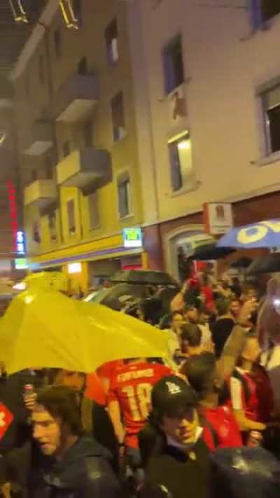 Z&uuml;rich Langstrasse after Swiss Win at Euro Cup!