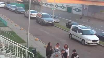 Garbage bin beat up two teenagers