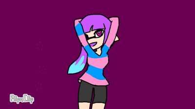 Sara doing the ZeroTwo dance