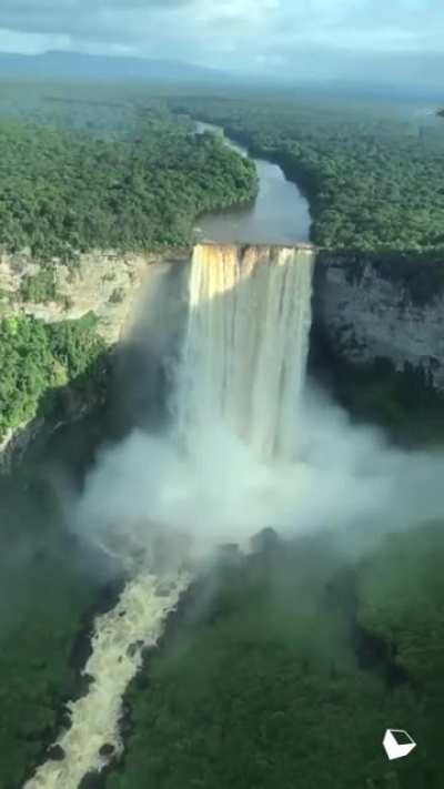 Kaieteur Falls is the world&rsquo;s largest single drop waterfall by the volume of water flowing over it.