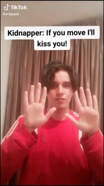 Dude risks death for kidnapper to kiss him