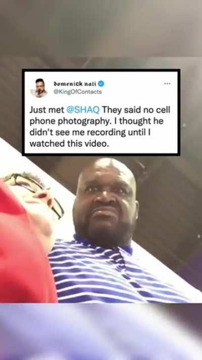 Shaq ain't no fool, lol, but he sure knows how to be good to people :)