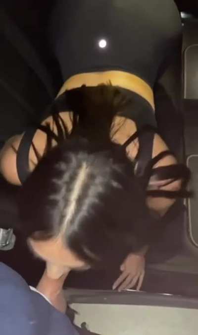 thanking her Uber driver