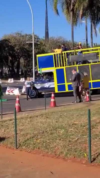 Manifestação em Brasília a favor do voto impresso