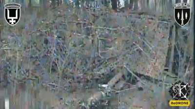 FPV drones of Signum operators hit 5 D-30 howitzers and an ammunition depot in the Liman direction. April 2025, Donetsk region.