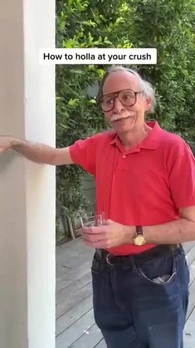 Grandpa's s&ntilde;ick with it