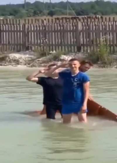 When your boat is sinking ,but you dont care cos you got your homies .