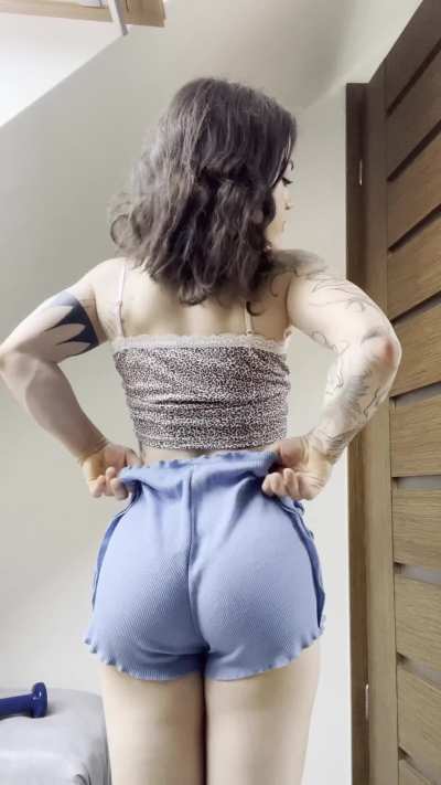 Gorgeous glimpse of my lovely, pale, and thick ass