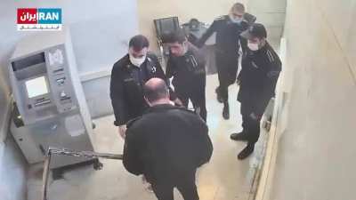 Leaked security camera footage from inside of Evin prison shows abuse of inmates. Hacktivist group "Ali's Justice" has claimed responsibility for the leaking. 2/2