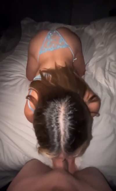 she said it was her first time giving a blowjob&hellip;