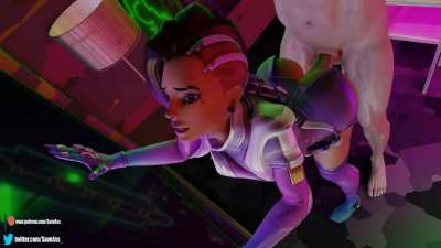 Sombra gets pounded from behind (SaveAss) [Overwatch]