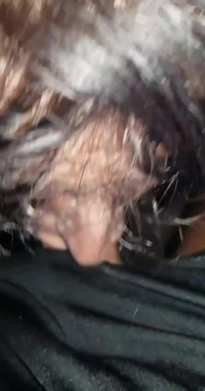 White slut deepthroats that Arab dick - Pute &agrave; rebeu se fait baiser la bouche