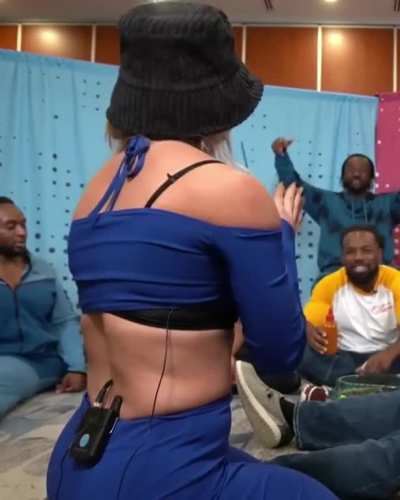 That blue outfit