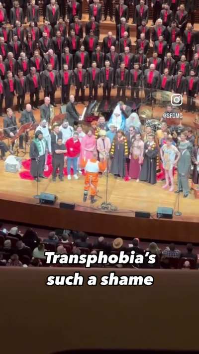 The San Francisco Gay Men&rsquo;s Chorus, has something to say to &ldquo;she who shall not be named&rdquo;