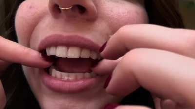 Drooling while making asmr