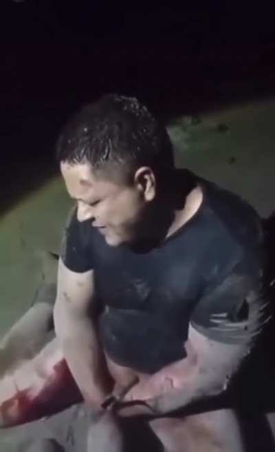 Mexicali; Interrogation of Ramses. “this happened to me because of the two young men that we kidnapped and disappeared, me and my boss Chito Aguilera, divine justice came to me. I was Ramses Zatarain” NSFW