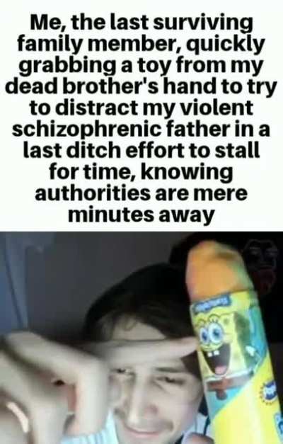 Dad look!! Sponge bob!!