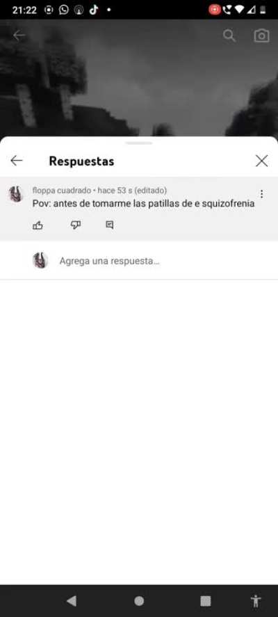 pov: antes de tomarme las pastillas de esquizofrenia