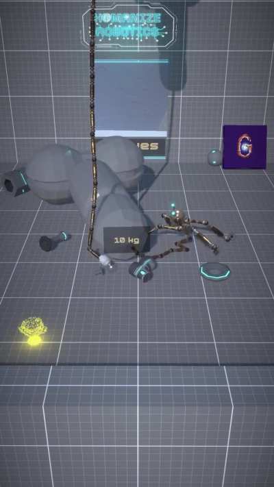 Each time the robot picks up the reward, the chained &ldquo;object&rdquo; gets bigger