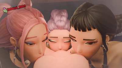 Worshipped By Huntrix - Mira, Rumi, and Zoey [Kpop Demon Hunters] (Infected_Heart)