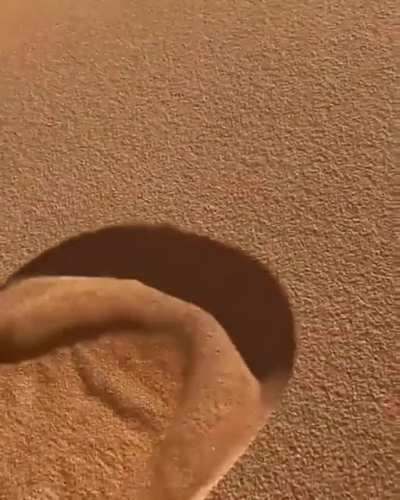 🔥 The way the sand falls on this sand dune in the Sahara