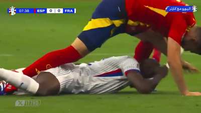 Why is this white player shoving this black player&rsquo;s head into the ground? Is he racist?