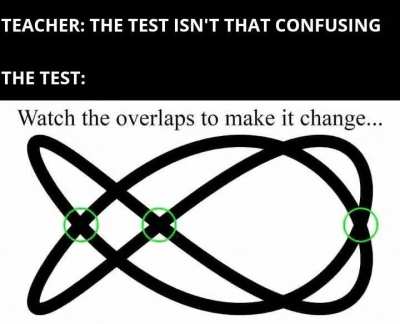 Why is the test so confusing teacher tgis was not in our syllabus