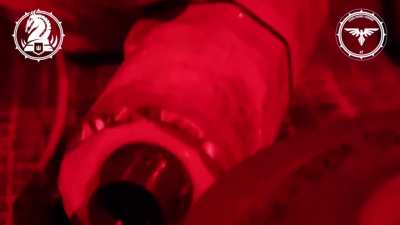 Vampire night bomber UAV team from Ukraine's 47th Mechanized Brigade dropping TM-62 anti-tank mines on Russian forces.