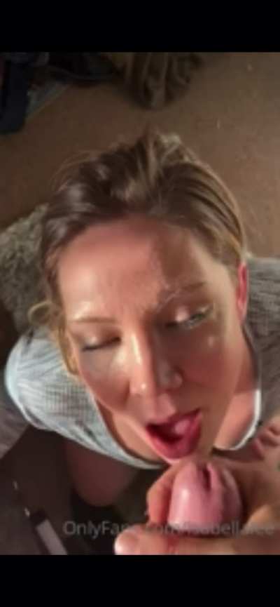 Blonde Blowjob Homemade MILF Wife Porn GIF by acevids1000