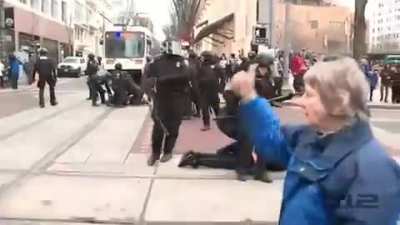 Found a vid of a protest getting put down