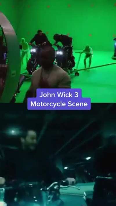 The making of John Wick 3 motorcycle scene