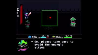 Ralsei shows off his new attack