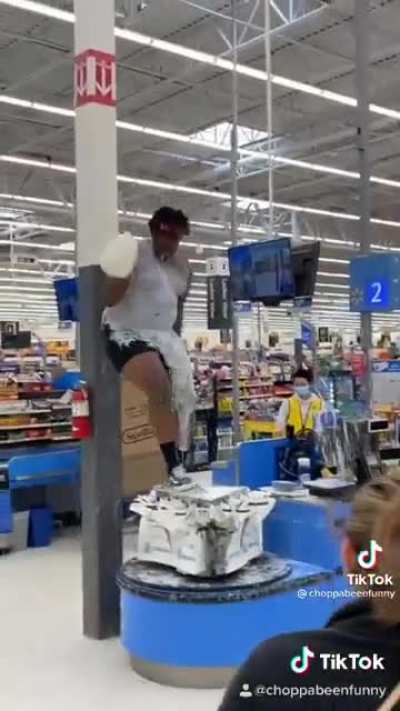 JJ got caught again wit his milk.