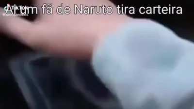 Ai um f&atilde; de naruto tira carta