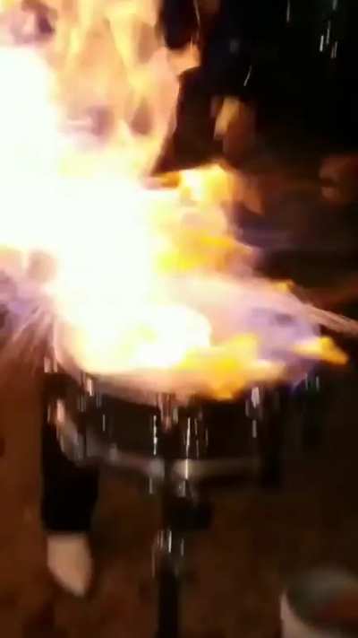 Drums with gasoline