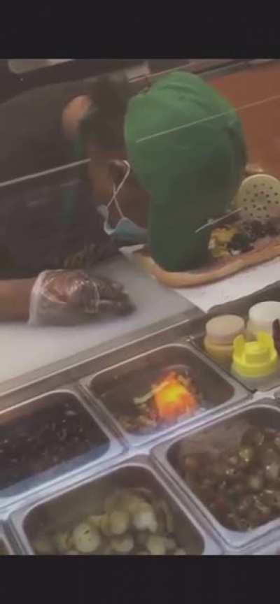 Man DEO somebody come get this lady she just took a fuckin nap on my sandwich