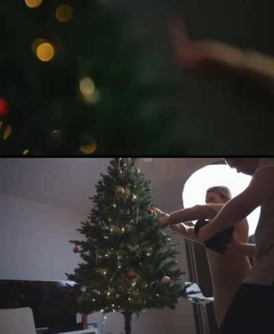 Christmas Tree B-roll behind the scenes