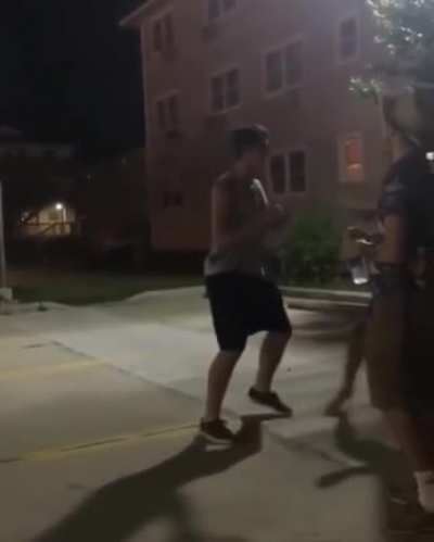 bro wasn't even tryna fight