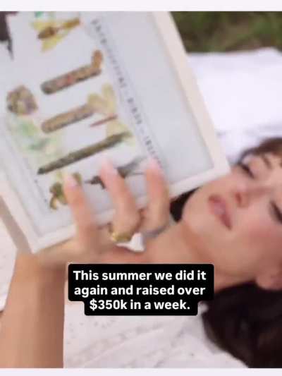 "We&rsquo;ve raised over half a million dollars together this year," from her IG on December 8, 2025.