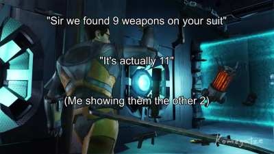 [SFM] "sir we found 9 weapons on your suit"