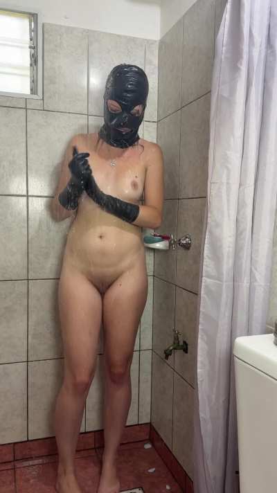 In the shower