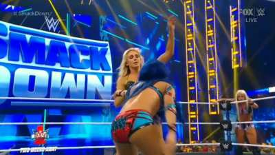 Tonight on SmackDown, Part 1: Sasha Banks &amp;amp; Toni Storm team up against Shotzi &amp;amp; Charlotte Flair!
